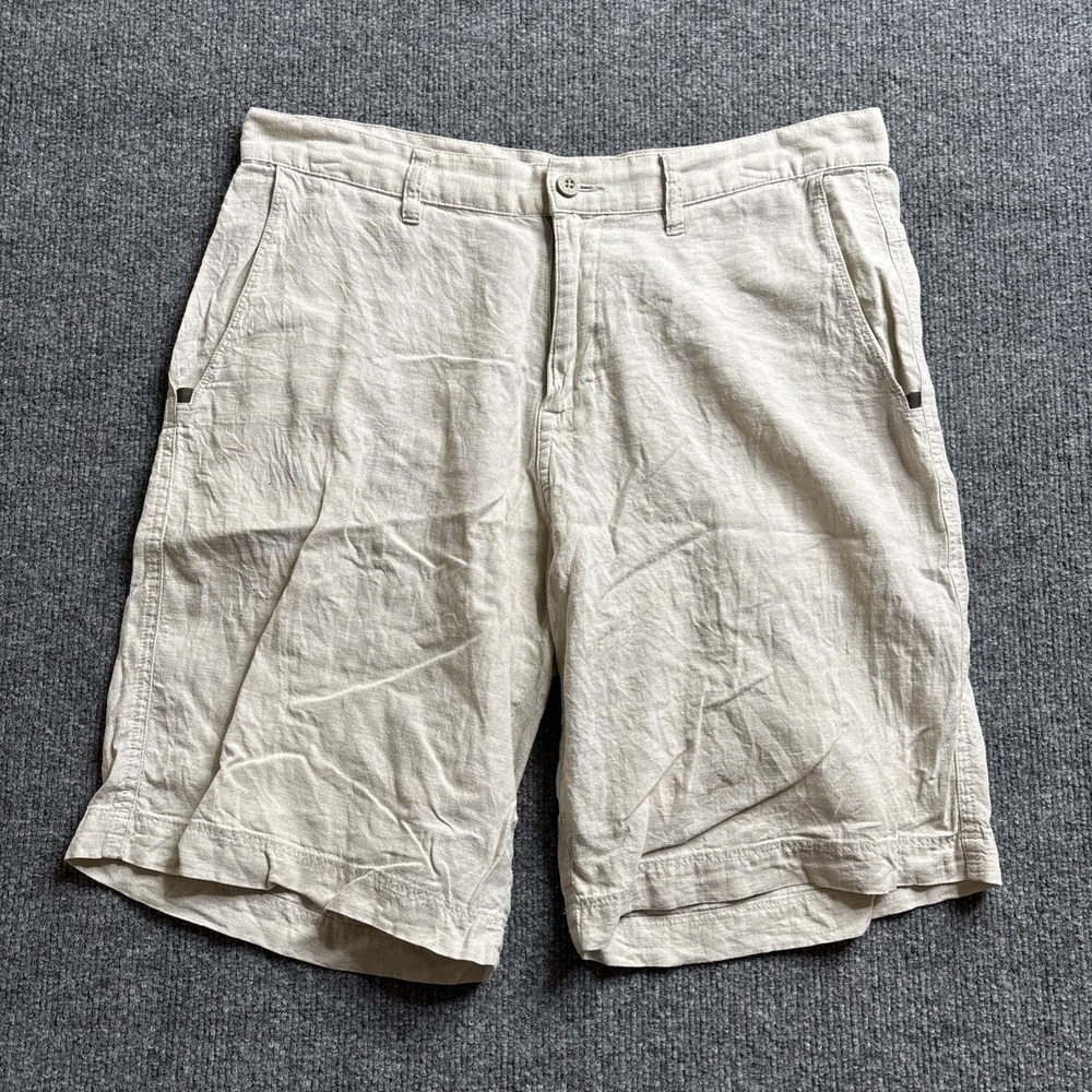 Patagonia Back Step Organic Cotton Shorts Men's Size 32 10" Inseam 57735 Beige
